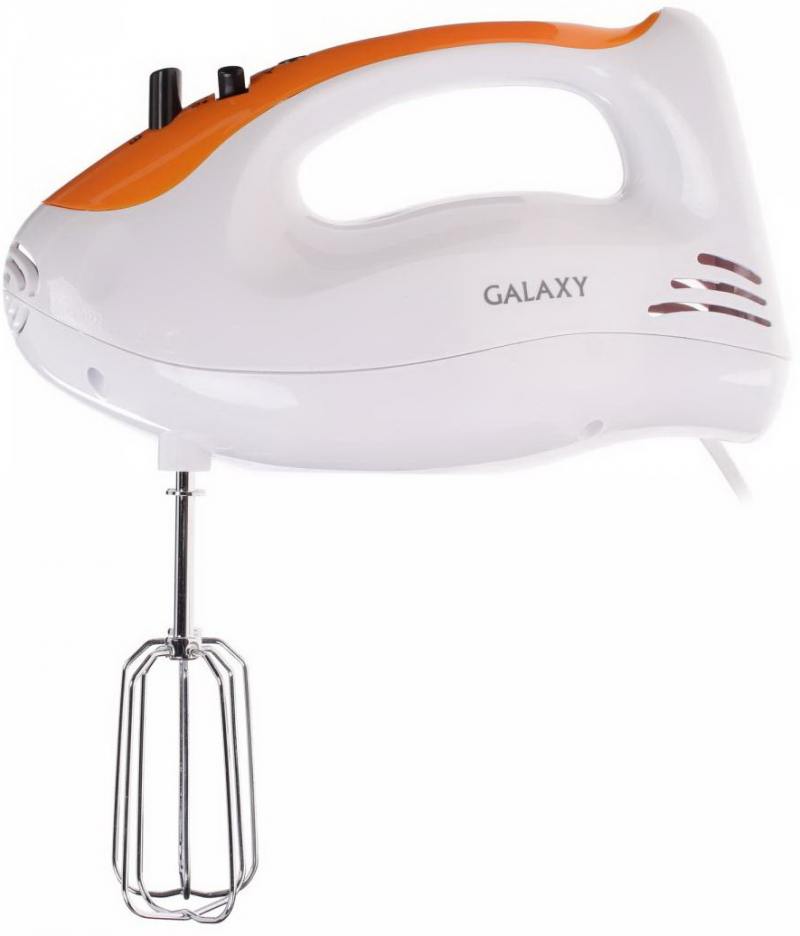 

Миксер ручной GALAXY GL 2205 300 Вт белый оранжевый