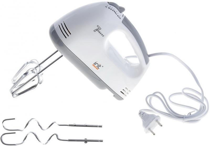 

Миксер ручной Irit IR-5004 150 Вт белый серый