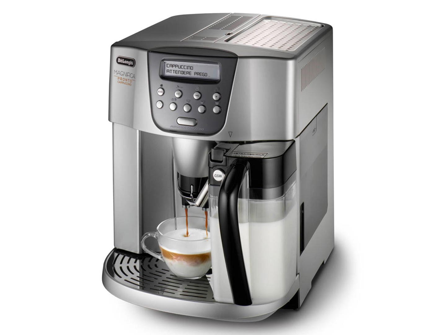 

Кофемашина DeLonghi ESAM 4500 мощность 1350Вт, давление помпы 15Бар, регулировка степени помола, тип кофе- молотый/зерновой, таймер, самоочистка, капп