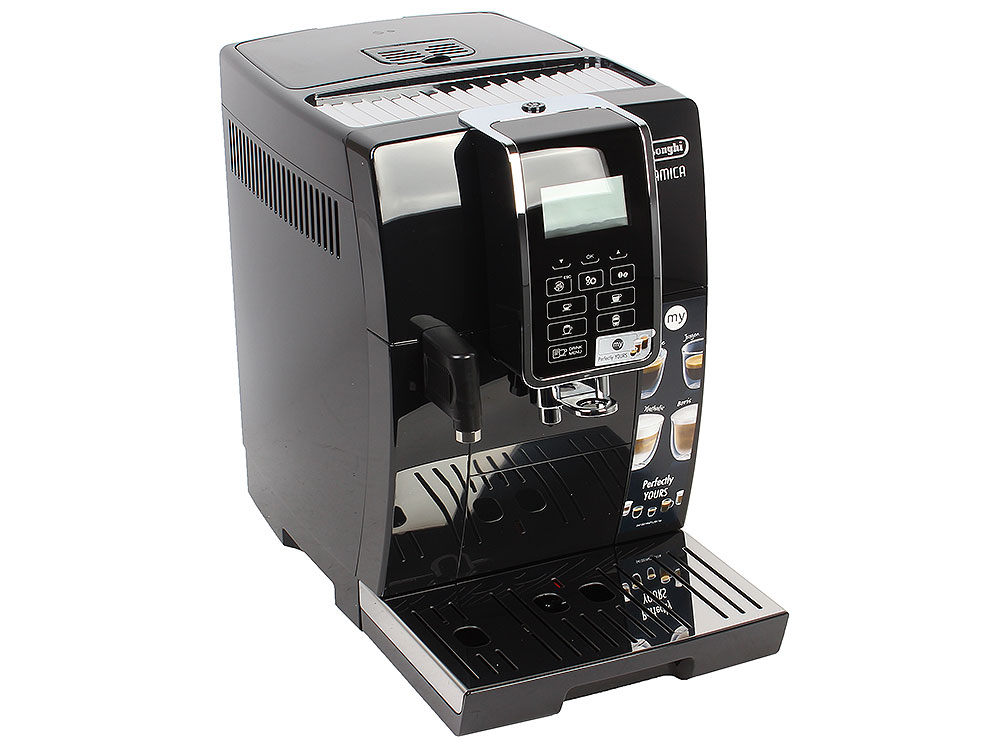 

Кофемашина DeLonghi ECAM 350.55.B, автомат, капучино, 15бар, для зернового, регулировка крепости и степени помола, самоочистка, таймер