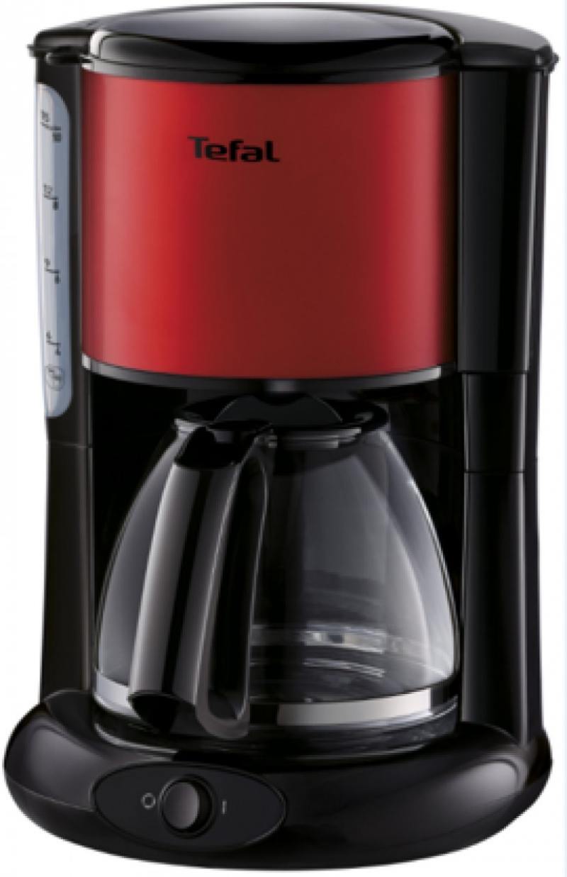

Кофеварка Tefal CM361E38 1000 Вт черный красный