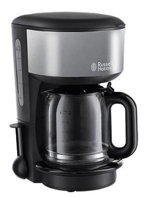 

Кофеварка Russell Hobbs 20132-56, капельная, д/молотово, 1000Вт, 1.25л, автоподогрев, противокапля, черный/серый