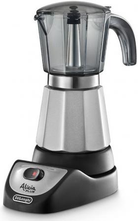 

Кофеварка гейзерная DeLonghi EMKM 4.B черный/серебристый