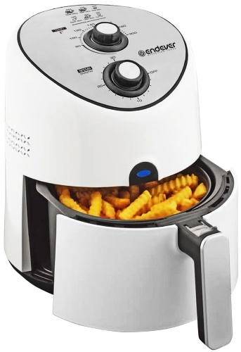 

Аэрофритюрница Endever Skyline AF-117, 1500 Вт, объем 2,6 л, температура 80-200 С, таймер 30 мин, мех. управ