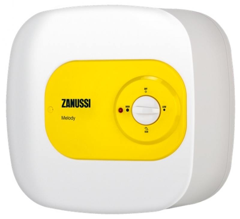 Водонагреватель накопительный Zanussi ZWH/S 15 Melody O 15л 1.5кВт бело-желтый