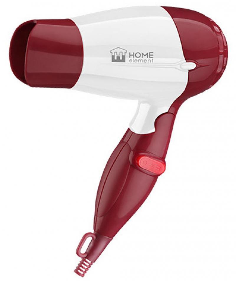 

Фен HOME ELEMENT HE-HD309 1200Вт красный рубин
