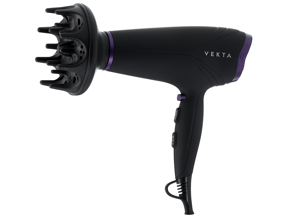 

Фен Vekta HDM-2202H черный/фиолетовый 2200 Вт