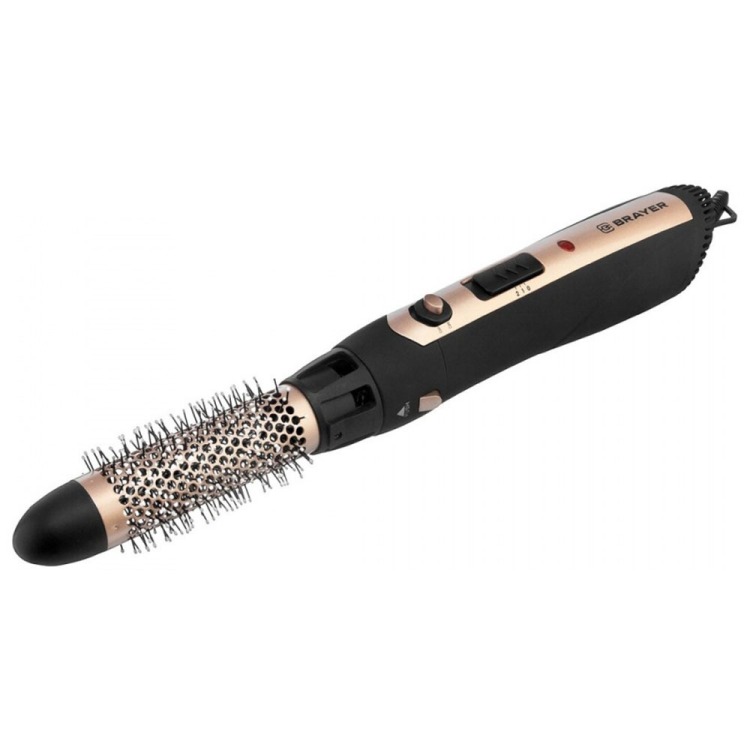 

Фен -щетка BRAYER 3131BR 1200 Вт, 3 насадки, 2 скорости, шнур 1,8 м