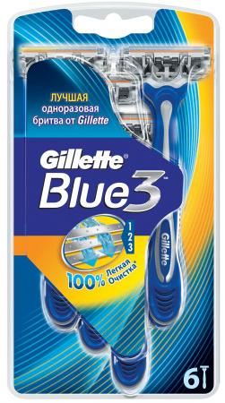 

Бритвенный станок Gillette Blue 3 SenseCare 6 шт 81476691