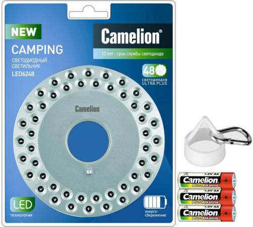 

Светильник CAMELION LED6248 серебро 48led 3xlr6 в комп пласт блистер