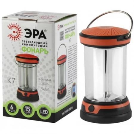 

ЭРА C0044365 Кемпинговый фонарь K7 {6 светодиодов, 4 режима работы, 3хАА в комплект не входят}