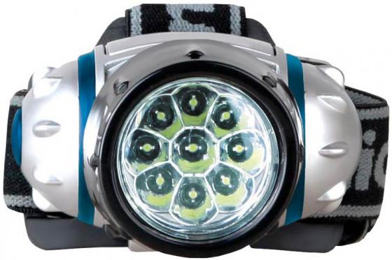 

Camelion LED5317-9Mx (фонарь налобн, металлик,9 ультра ярк LED,4 реж, 3XR03 в компл, пласт, блист)