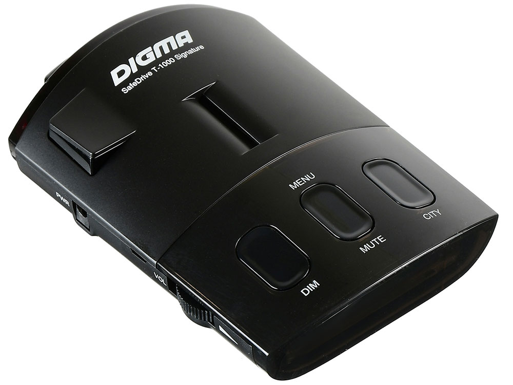 

Радар-детектор Digma SafeDrive T-1000 Signature GPS приемник черный