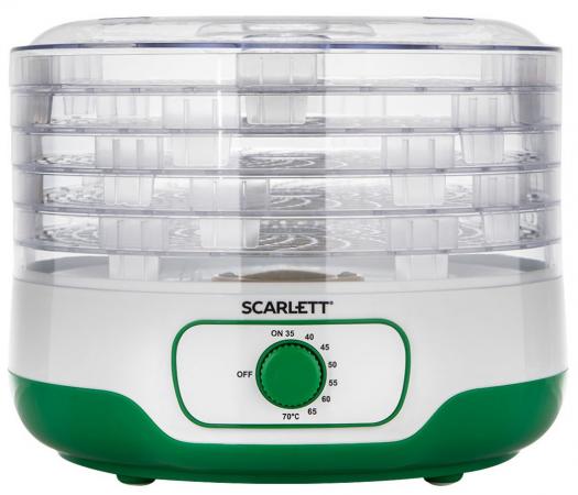 

Сушка для фруктов и овощей Scarlett SC-FD421011 5под. 250Вт зеленый