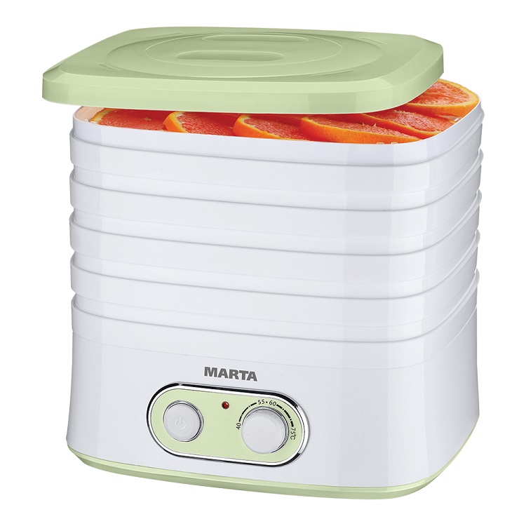 

Сушилка для овощей и фруктов Marta MT-1945 зеленый нефрит