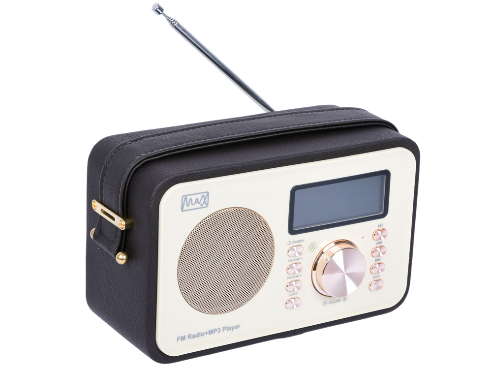 

Радиоприемник MAX MR-350 Gold edition Дисплей с подсветкой, FM радио (87.5-108 МГц), MP3/WMA с USB/microSD, Часы/Будильник/Календарь.