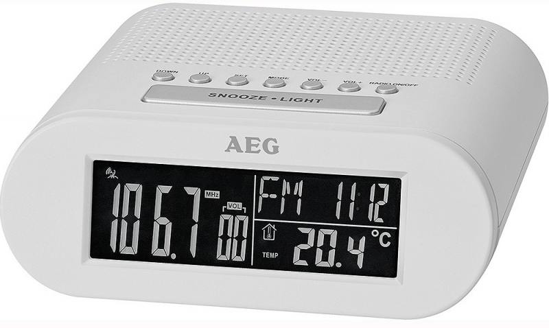 

Радиочасы AEG MRC 4145 F white
