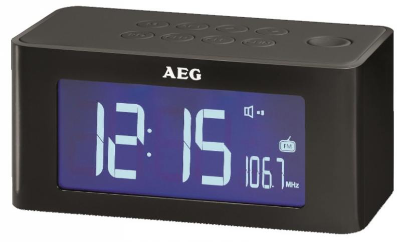 

Часы с радиоприёмником AEG MRC 4140 i black чёрный