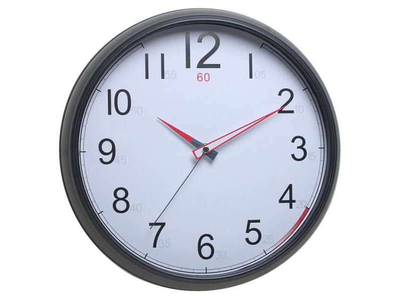 

Часы Бюрократ WallC-R08P/black настенные аналоговые черный