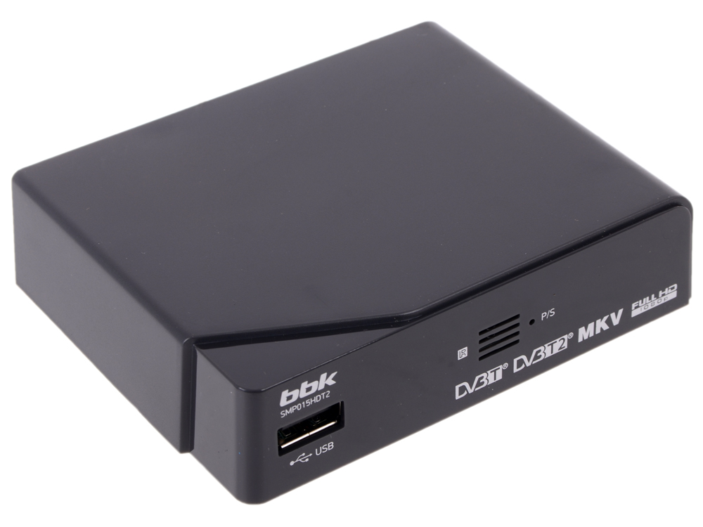 

Цифровой телевизионный DVB-T2 ресивер BBK SMP015HDT2 черный
