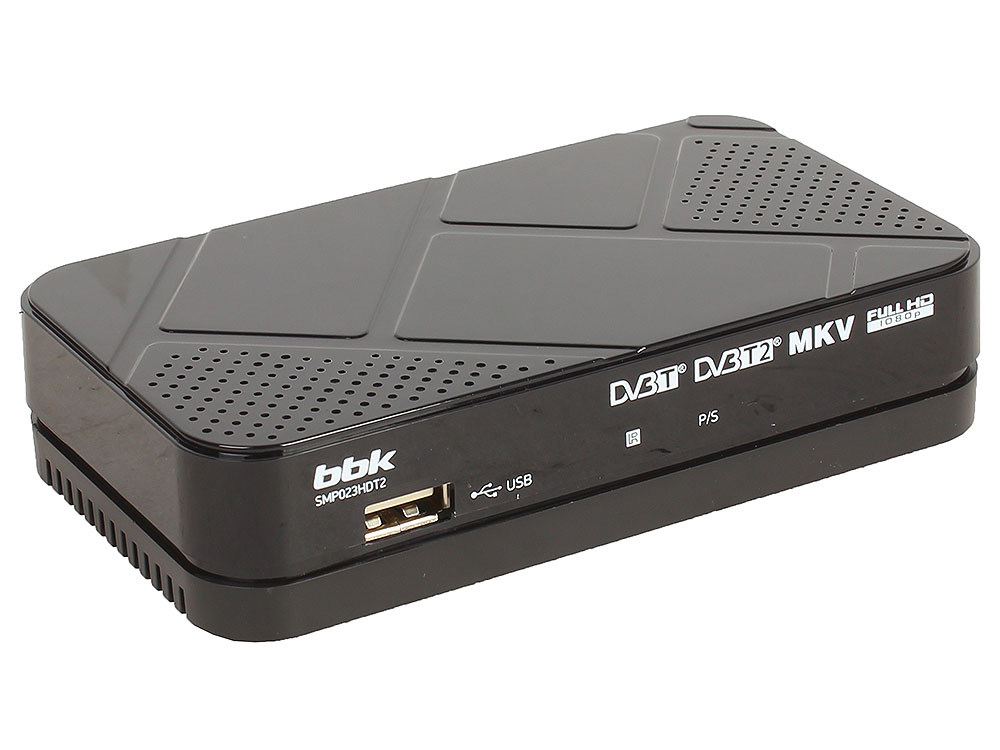 

Цифровой телевизионный DVB-T2 ресивер BBK SMP023HDT2 черный
