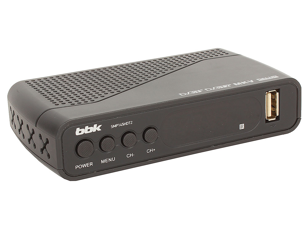 

Цифровой телевизионный DVB-T2 ресивер BBK SMP145HDT2 тёмно-серый