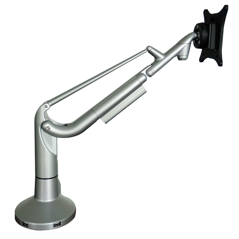 

Кронштейн для мониторов Kromax OFFICE-S2 silver, 15"-32", max 1,5-11 кг. 5 ст св., нак. ±25°, пов. ±90°, max VESA 100x100 мм.