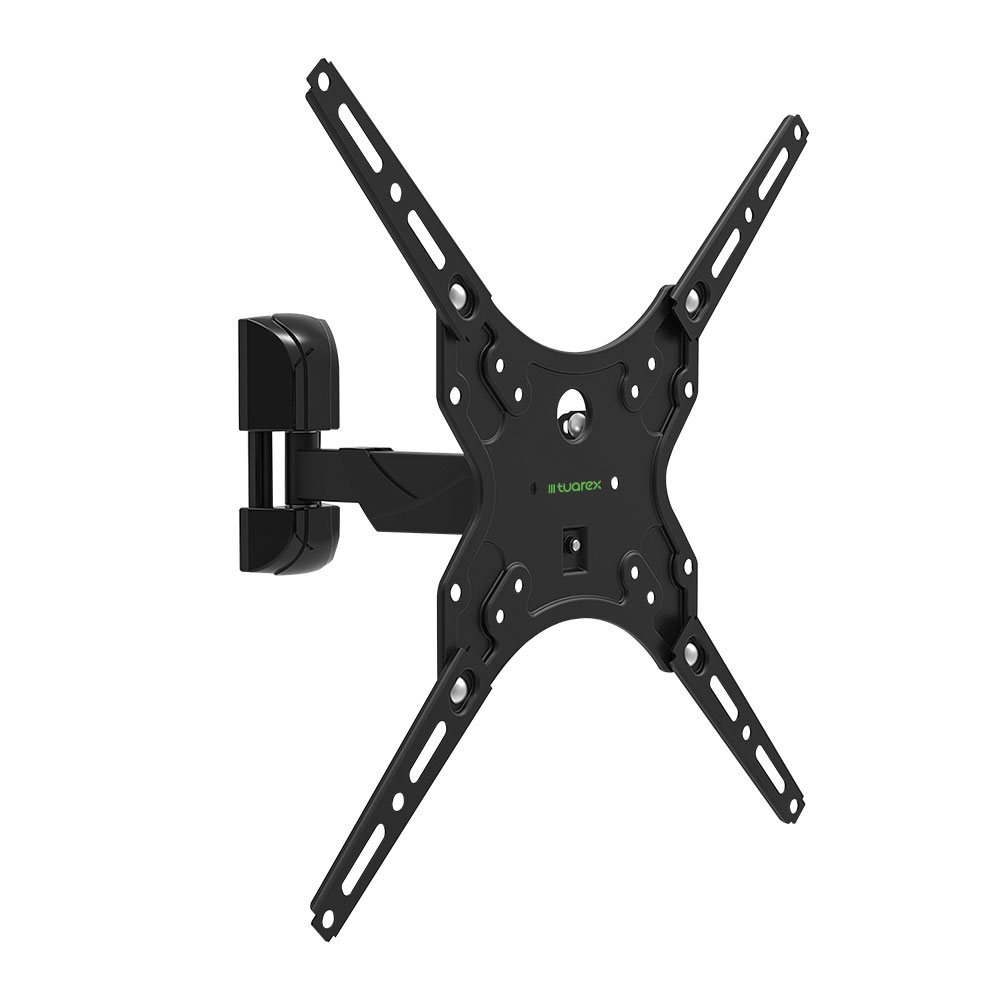 

Кронштейн Tuarex ALTA-403 black, настенный для TV 15"-55", поворот 180, наклон +3-10, от стены 55-232мм, макс 25кг, VESA 400x400, Черный