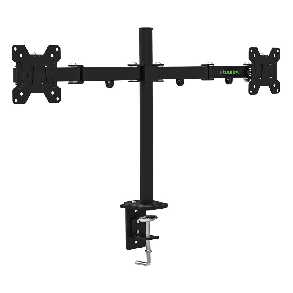 

Кронштейн для мониторов Tuarex ALTA-503 Черный для 2xLCD мониторов 15"-32", настольный, VESA 100х100, max 2*8 кг