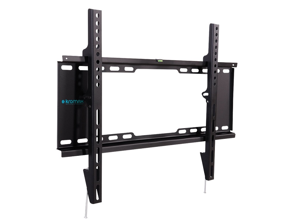 Кронштейн Kromax IDEAL-101 black для LED/LCD TV 32-90, max 20 кг, 0 ст свободы, от стены 30 мм, max VESA 600x400 мм кронштейн arm media steel 1 черный для led lcd тв 32 90 настенный 0 ст свободы от стены 25 мм vesa 600x400 до 60кг