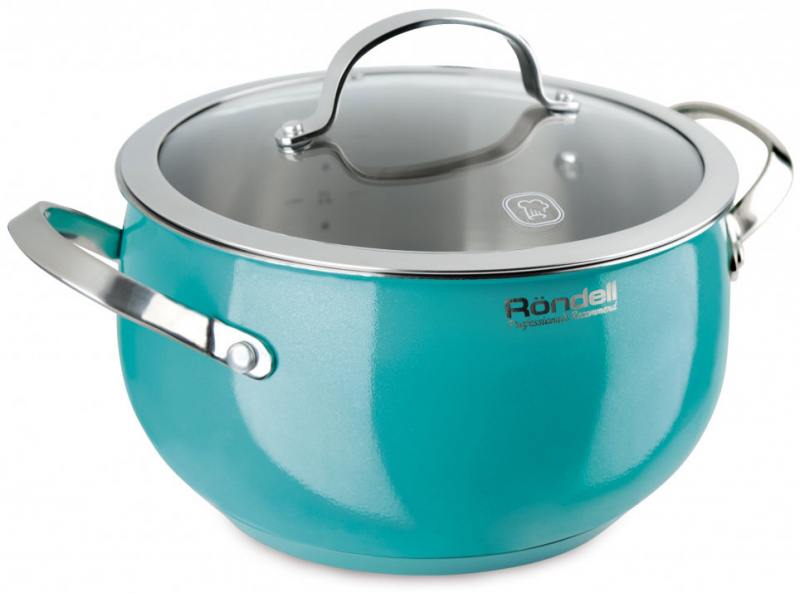 

Кастрюля с/кр Rondell RDS-719 22 см (5,8 л) Turquoise