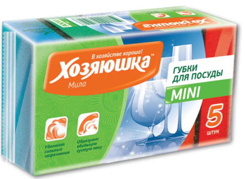 

Губка для посуды Хозяюшка Мила MINI 01006
