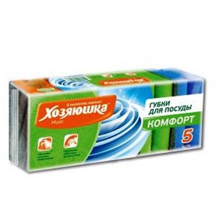 

ХОЗЯЮШКА Мила Губка для посуды КОМФОРТ 5 шт