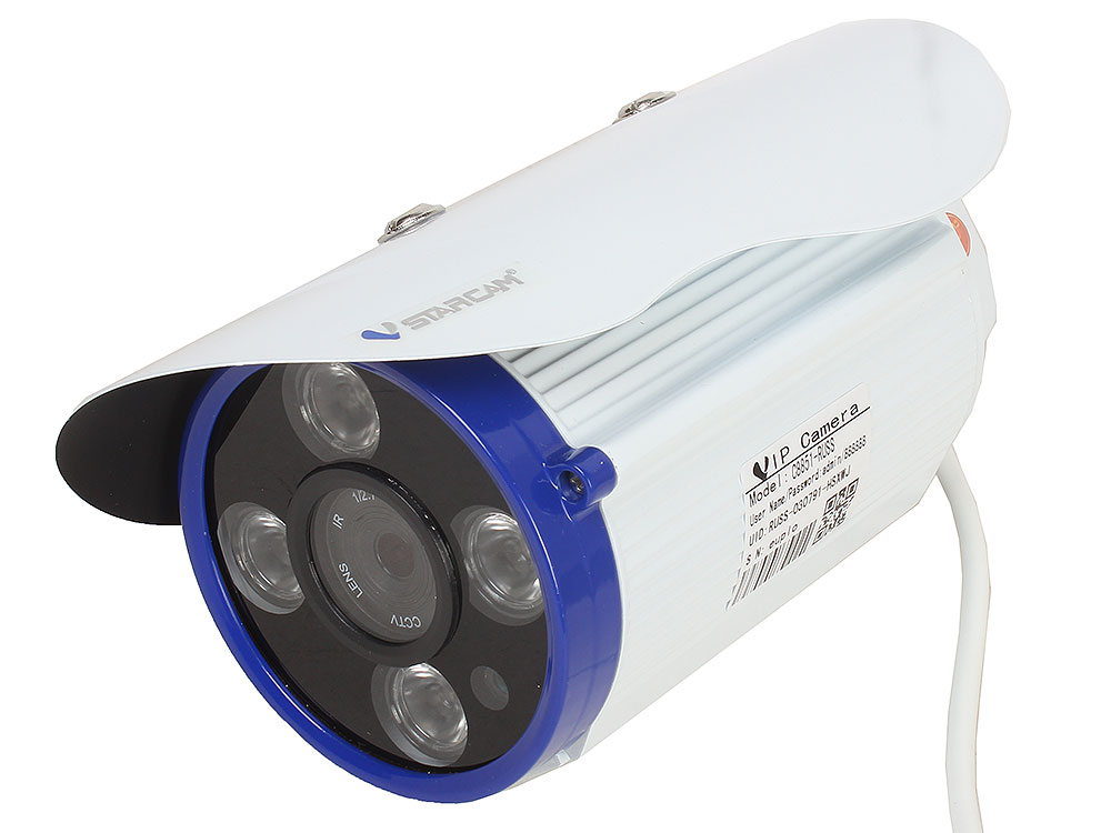

Камера VStarcam C8851WIP Уличная беспроводная IP-камера 1920x1080, IR15M, P2P, 3.6mm, 0.8Lx., 74.6*, MicroSD