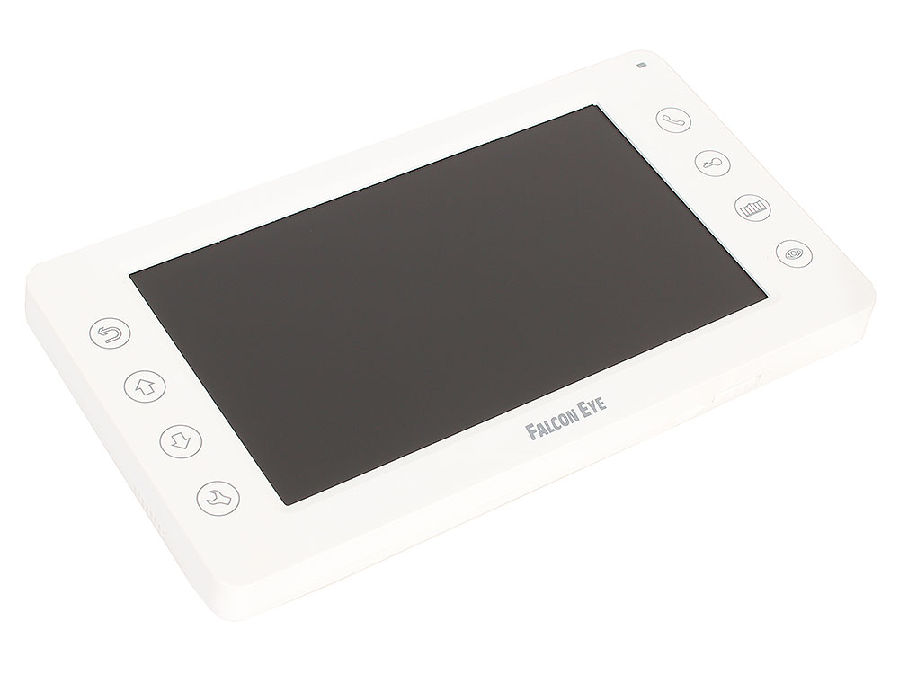 

Видеодомофон Falcon Eye FE-70CH ORION (White13 мелодий вызова + mp3) DVR Видеодомофон: дисплей 7" TFT; сенсорные кнопки; подключение до 2-х вызывных панелей и до 2-х видеокамер; адресный интерком; гра