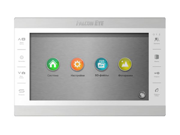 

Видеодомофон Falcon Eye FE-101 ATLAS (White) AHD дисплей 10" TFT; сенсорные кнопки; подключение до 2-х вызывных панелей и до 2-х видеокамер; адресный