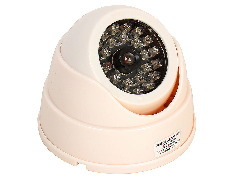 

Муляж камеры видеонаблюдения Orient AB-DM-25W купольная, LED (мигает), для наружного наблюдения
