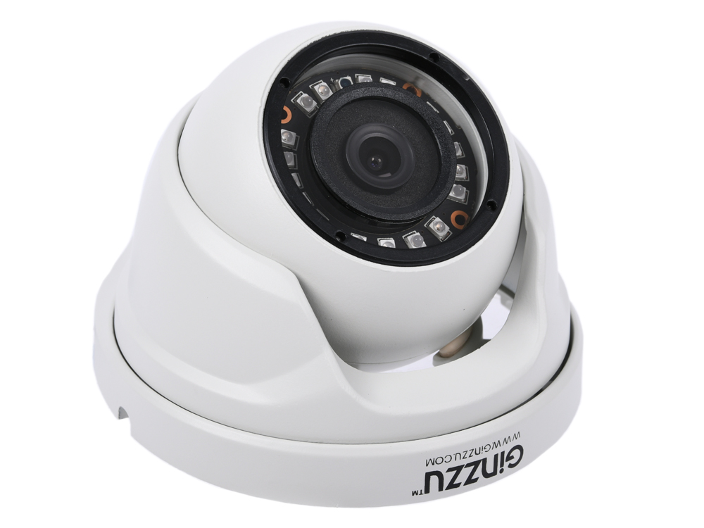 

Камера Видеонаблюдения GINZZU HAD-2032S 2.0Mp, 1/4" Sony323, ИК подстветка до 20м
