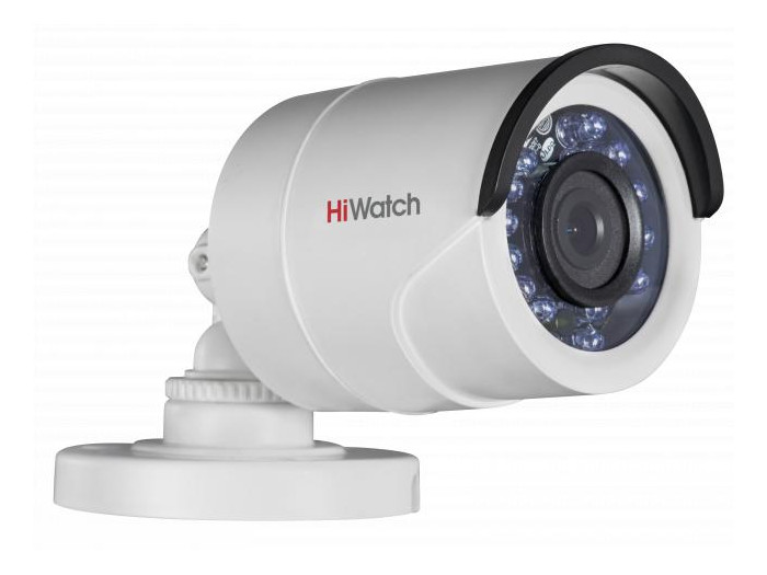 Камера HiWatch DS-T200 (3.6 mm) 2Мп уличная цилиндрическая HD-TVI камера с ИК-подсветкой до 20м 1/2.7"" CMOS матрица; объектив 3.6мм; угол обзора 82.2