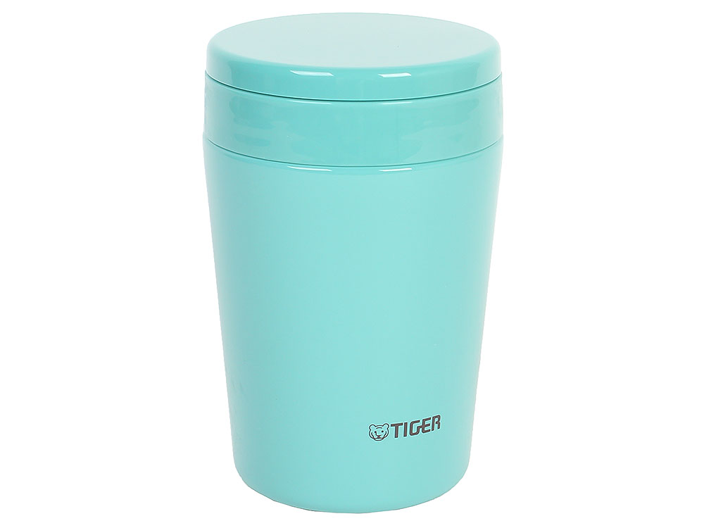 

Термоконтейнер для первых или вторых блюд Tiger MCL-A038 Mint Blue, 0.38 л (цвет мятно-голубой, горловина 7 см, конусообразная форма)
