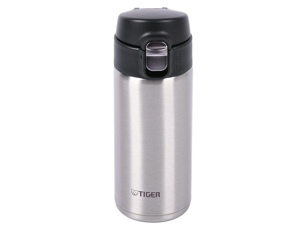 

Термокружка Tiger MMJ-A036 Clear Stainless 0,36 л (цвет стальной), откидная крышка на кнопке, нержавеющая сталь)