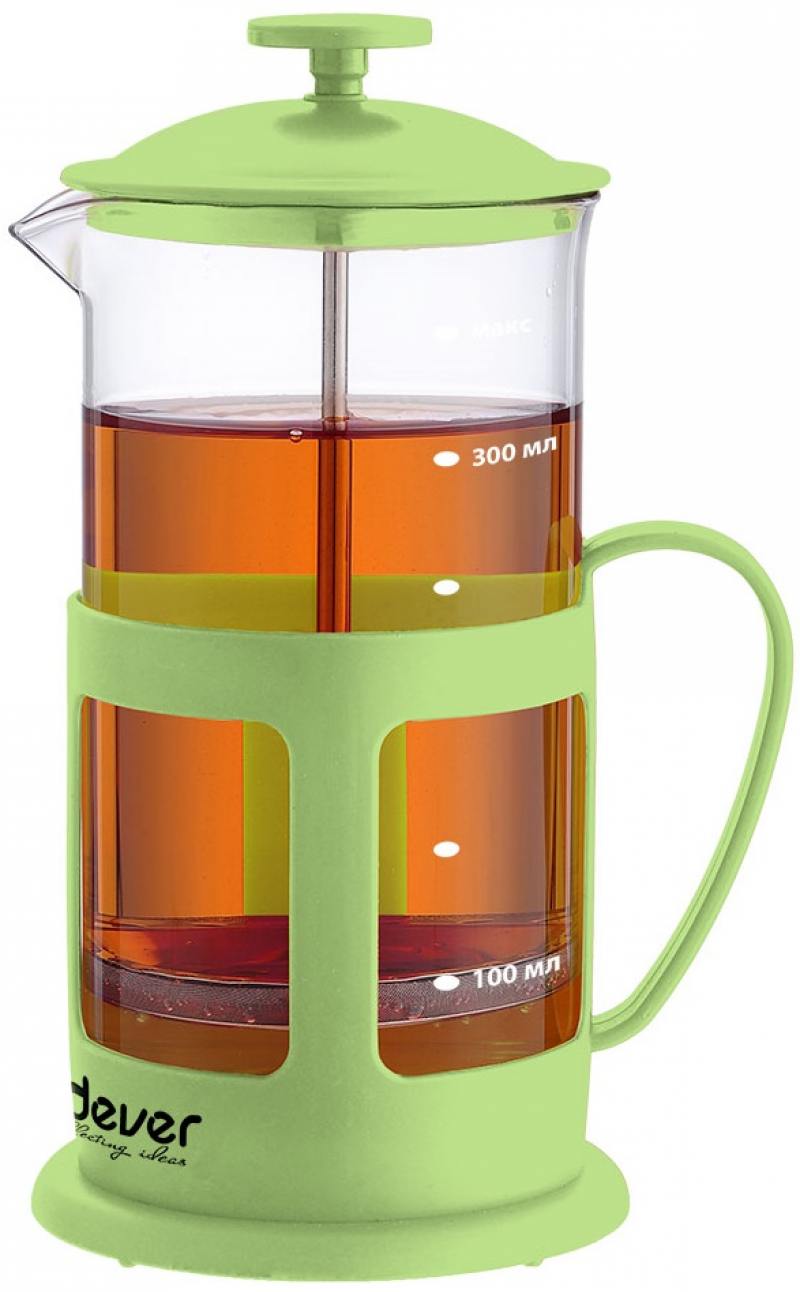 

Френч-пресс ENDEVER EcoLife FP-352 0.35 л пластик/стекло зелёный