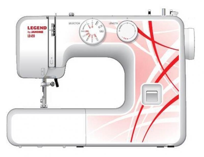 

Швейная машина Janome LE20 белый красный