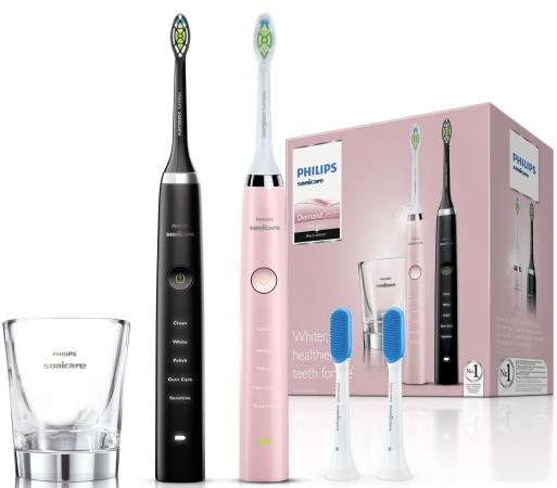 

Зубная щётка Philips HX9368/35 Sonicare 3 Series gum health (2шт) розовый/черный