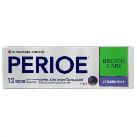 

PERIOE Зубная паста с тройной системой контроля свежего дыхания breath care жасмин и мята 100 г