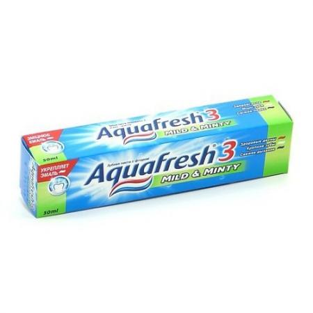 

AQUAFRESH зубная паста 3 Мягко-Мятная 50 мл