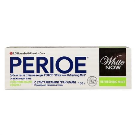 

PERIOE Зубная паста отбеливающая white now refreshing mint освежающая мята 100 г