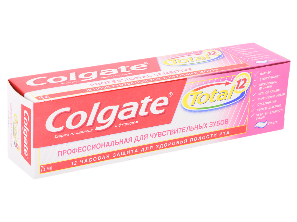 

КОЛГЕЙТ Зубная паста TOTAL12 Профессиональная для чувствительных зубов 75мл