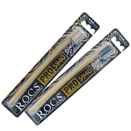 

РОКС PRO Зубная щетка Gold Edition мягкая