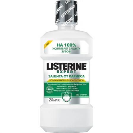 

LISTERINE EXPERT Ополаскиватель для полости рта Защита от кариеса 250мл Новый дизайн